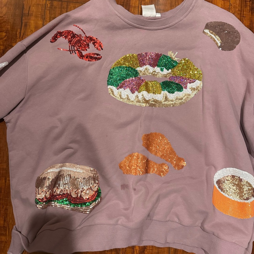 Queen of Sparkles Mardi Gras Sweatshirt